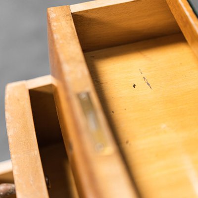 Wooden Mirror with Chests of Drawers, 1940s-ZLY-1089729