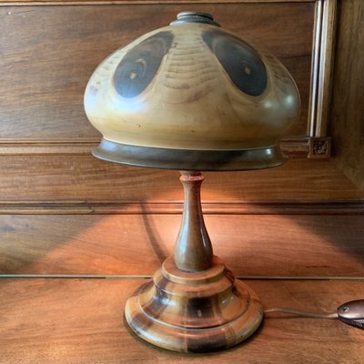 Wooden Mushroom Lamp, 1930s-VBM-1408342