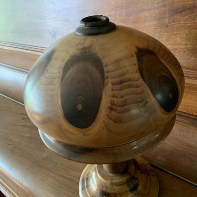 Wooden Mushroom Lamp, 1930s-VBM-1408342