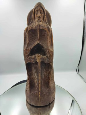 Wooden Saint Barbara Treasurer Mining Figure, Rybnik, 1982-CAQ-1793836