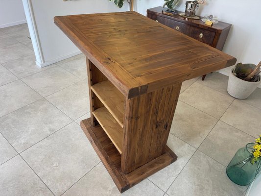 Wooden Sales Table in Pine-PXE-2024409