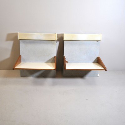 Wooden Shelves, 1960s, Set of 2-JQO-779012