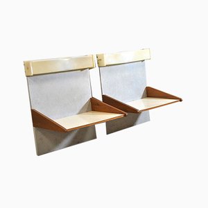 Wooden Shelves, 1960s, Set of 2-JQO-779012