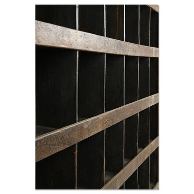 Wooden Shelving with 36 Storage Compartments-NQ-1754785