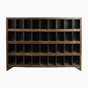 Wooden Shelving with 36 Storage Compartments-NQ-1754785