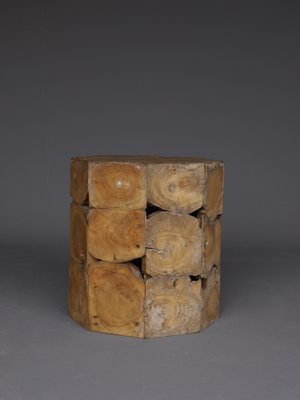 Wooden Side Table or Stool, 1980s-ZBW-1705968