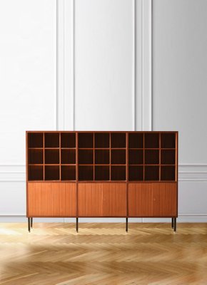 Wooden Sideboard with Shelves and Counters, Italy, 1960s-MNF-1704584