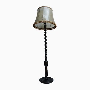 Wooden Spiral Floor Lamp, 1940s-WQQ-668087