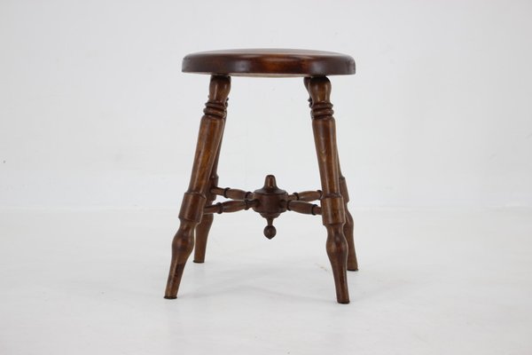 Wooden Stool, Czechoslovakia, 1940s-TZ-1423404