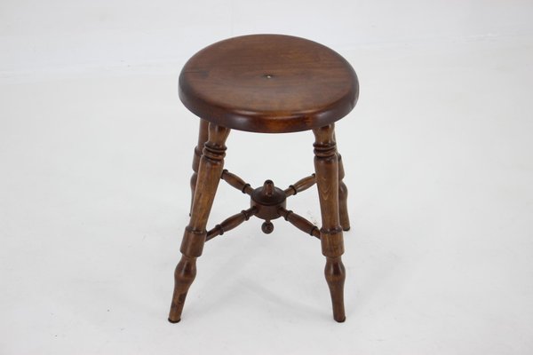 Wooden Stool, Czechoslovakia, 1940s-TZ-1423404