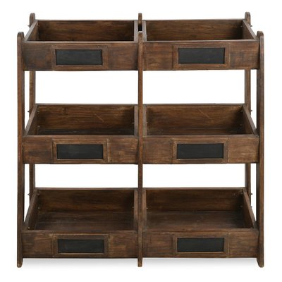 Wooden Storage Shelves, Set of 6-NQ-1782970