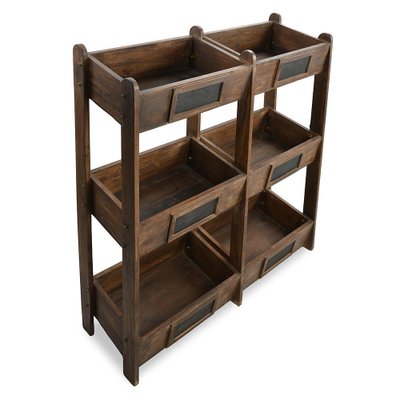 Wooden Storage Shelves, Set of 6-NQ-1782970