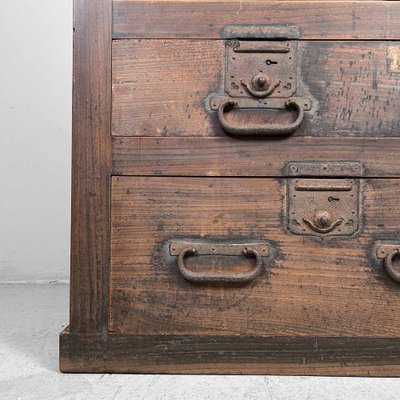 Wooden Store Cabinet, Japan, 1920s-DWL-1787515