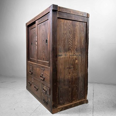 Wooden Store Cabinet, Japan, 1920s-DWL-1787515