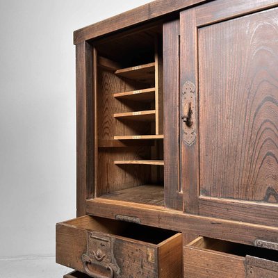 Wooden Store Cabinet, Japan, 1920s-DWL-1787515