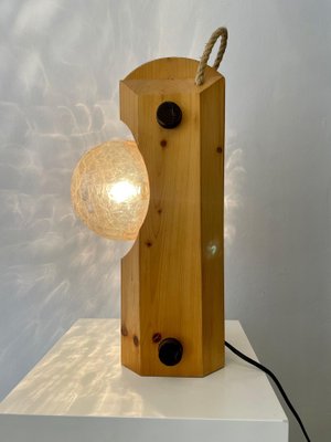 Wooden Table Lamp from Temde Leuchten, Germany, 1970s-FGA-986225