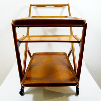 Wooden Tea Trolley by Cesare Lacca for Cassina, 1950s-RY-553487