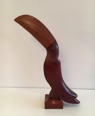 Wooden Toucan with Glass Eyes, 1930s-BA-658302