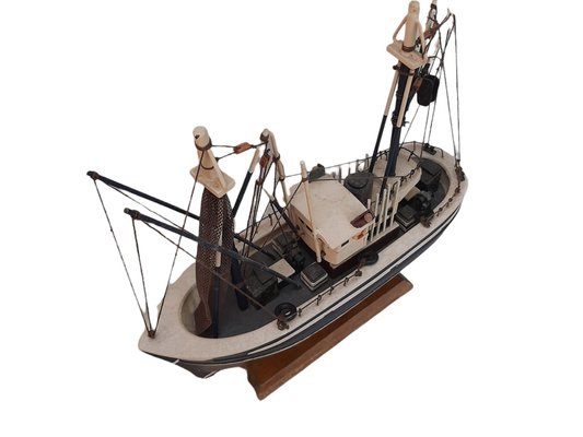 Wooden Trawler Boat Models, Set of 2-TCS-1264448