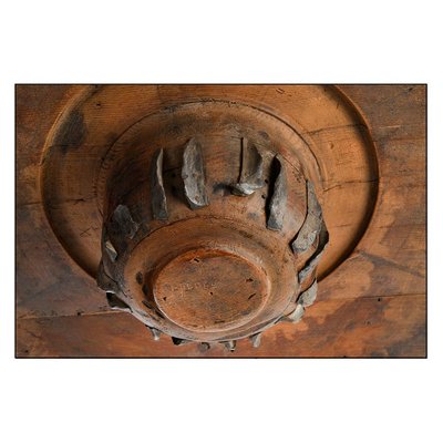 Wooden Wheel on Iron Base-NQ-922377