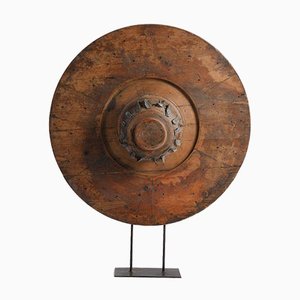 Wooden Wheel on Iron Base-NQ-922377