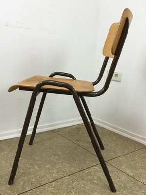 Wooden Workshop Chair with Metal Frame, 1970s-EJL-1140728