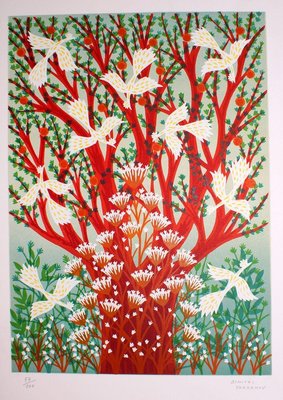 Woodland - Original Screen Print by D. Yordanov - 1970 ca. 1970 ca.-ZCI-760925