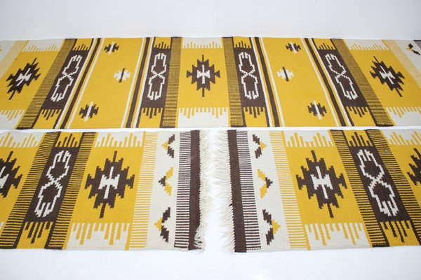 Wool Kilim Carpets, 1960s, Set of 3-TZ-582586