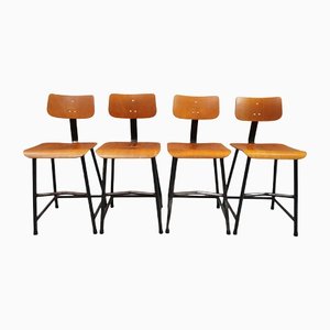 Work Chairs from University of Frankfurt, 1960s, Set of 4-RST-1320575