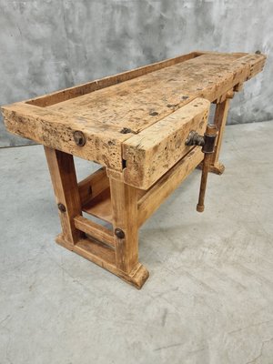 Workbench Side Table in Beech, 1930s-IFQ-2028289