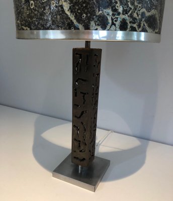 Worked Steel Table Lamp-BA-1365338