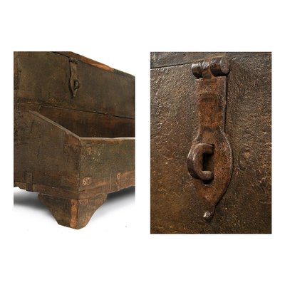 Workshop Chest in Patinated Wood, 1940s-NQ-656441