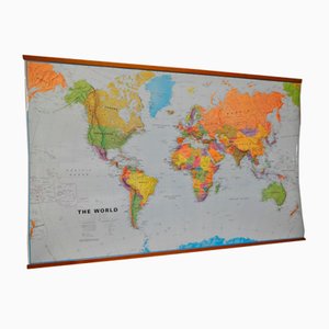 World Map in Laminated Paper-WWQ-1351155