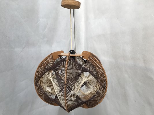 Woven Ceiling Lamp, 1970s-WQQ-1386291