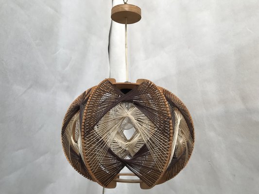 Woven Ceiling Lamp, 1970s-WQQ-1386291