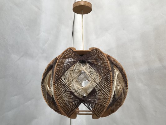 Woven Ceiling Lamp, 1970s-WQQ-1386291