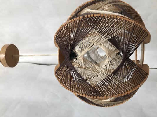 Woven Ceiling Lamp, 1970s-WQQ-1386291