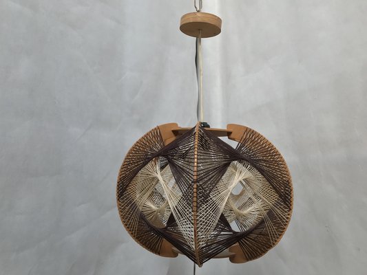 Woven Ceiling Lamp, 1970s-WQQ-1386291