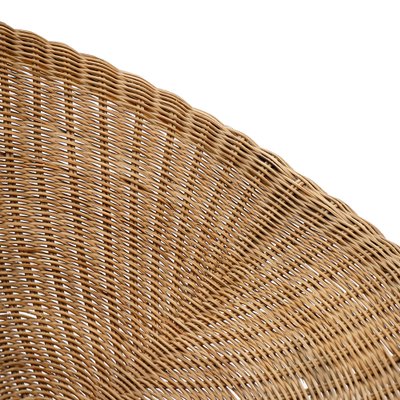 Woven Rattan Armchair, 1950s-EZ-1812664