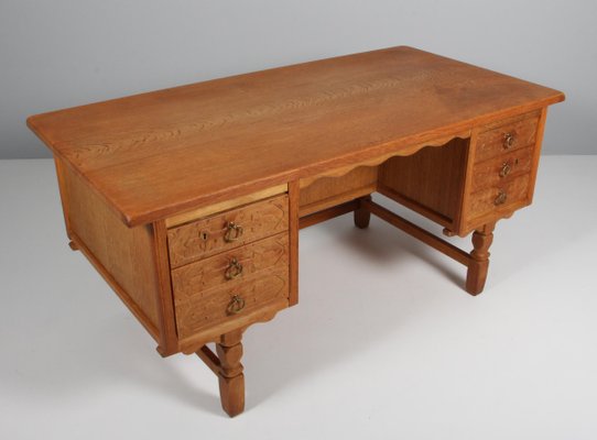 Writing Desk attributed to Henry Kjærnulf, 1970s-HJB-1433113