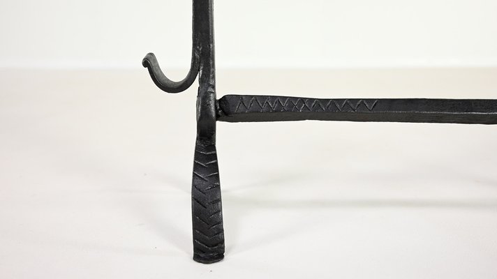 Wrought Iron Andirons, France, 18th Century, Set of 2-ERF-2040544