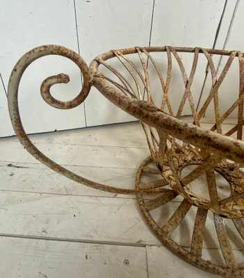 Wrought Iron Basket for Garden or Fireplace, 1960s-WZZ-1140592