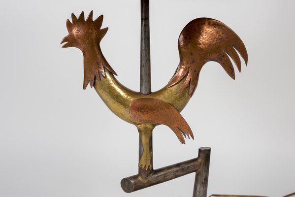 Wrought Iron Bird Table Lamp, 1940s-VRR-570512