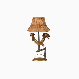 Wrought Iron Bird Table Lamp, 1940s-VRR-570512