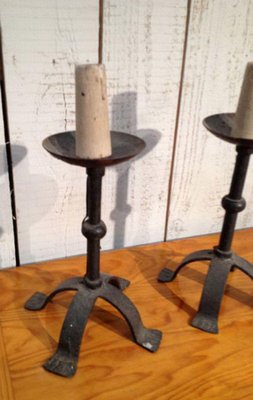 Wrought Iron Candelabras, Set of 2-BA-1365662