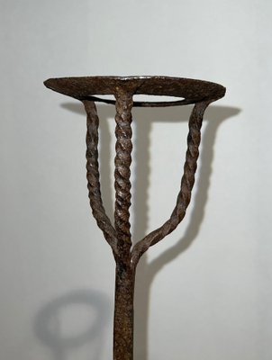 Wrought Iron Candle Stands, 1700s, Set of 2-BA-1776477