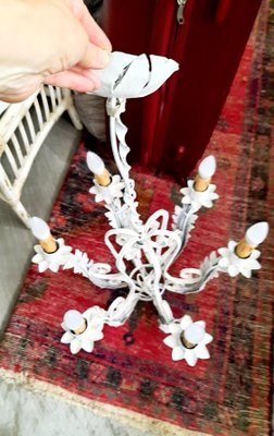 Wrought Iron Chandelier, 1930s-EAI-837466