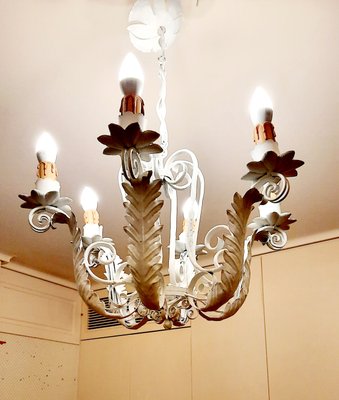 Wrought Iron Chandelier, 1930s-EAI-837466