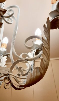 Wrought Iron Chandelier, 1930s-EAI-837466