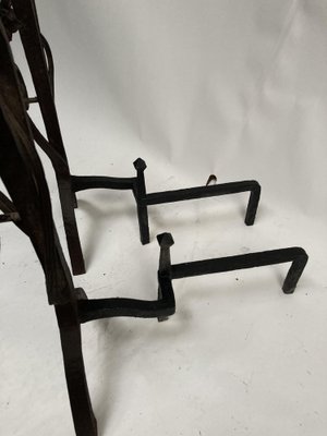 Wrought Iron Chenets, 1910s-VRR-1719419